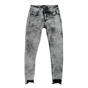 Louis Ferry Premiere Grey Distress Acid Wash Skinny Jeans Colombia W 27